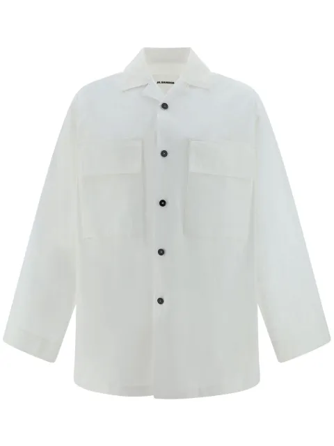 Jil Sander camisa con etiqueta del logo