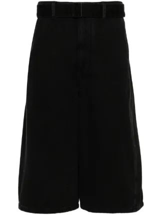 LEMAIRE ツイスト デニムショートパンツ | ブラック | FARFETCH JP