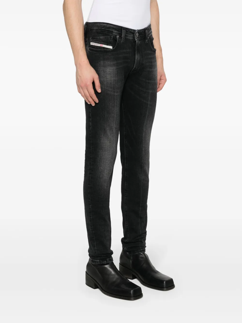 Shop Diesel 1979 Sleenker 0pfax Skinny Jeans In Black