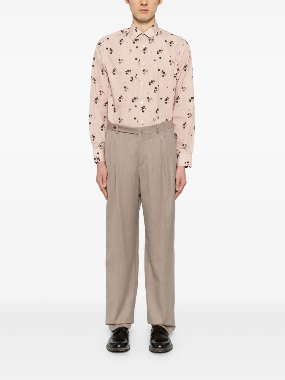 Paul Smith Overhemd met bloemenprint - Roze