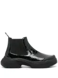 GmbH crocodile-effect Chelsea boots - Black