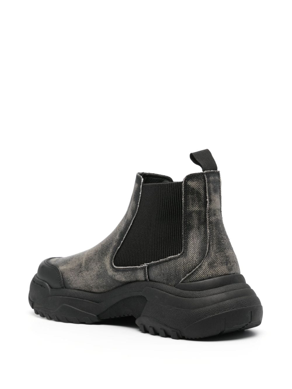 Shop Gmbh Stonewashed Chelsea Boots In Black