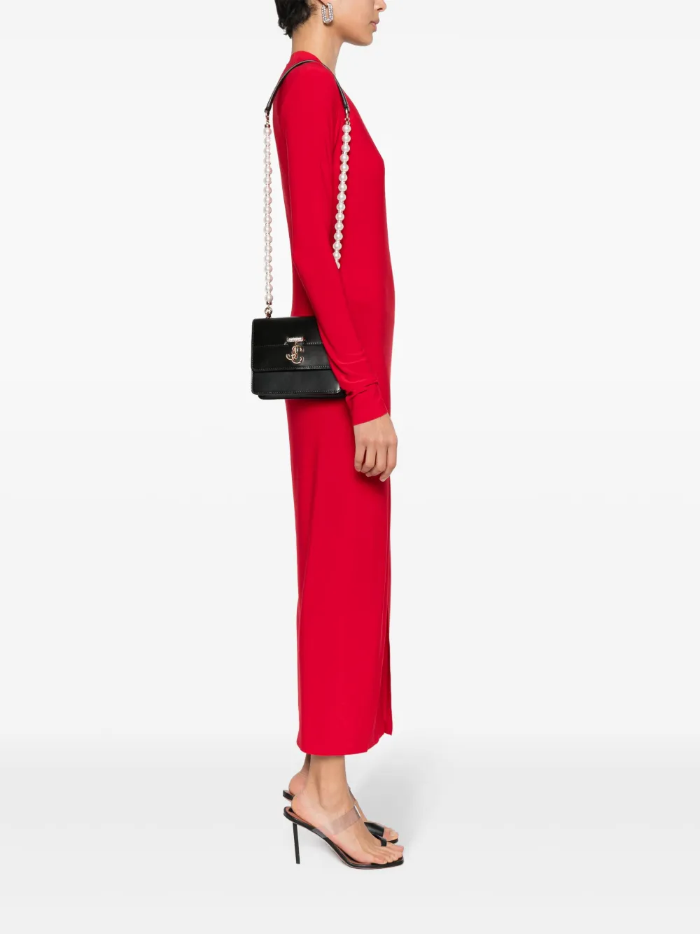 Jimmy Choo Avenue Quad XS shoulder bag - Zwart