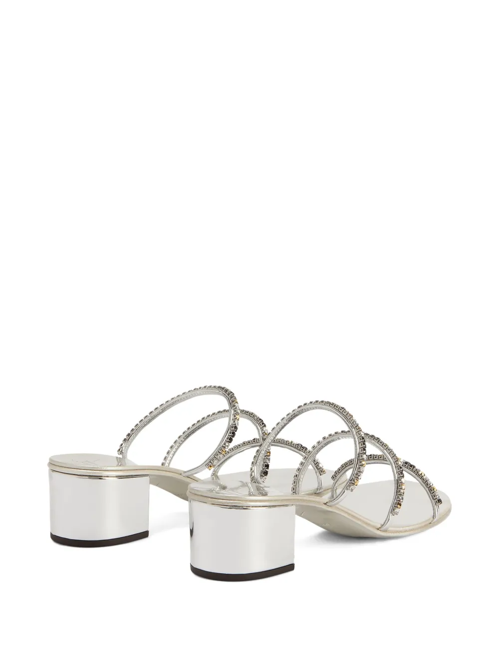 Giuseppe Zanotti crystal-embellished heeled sandals Silver