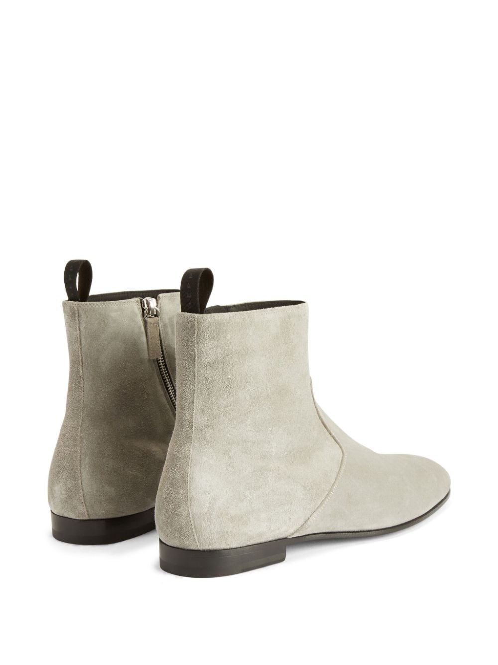 Shop Giuseppe Zanotti Ron Suede Ankle Boots In Grey