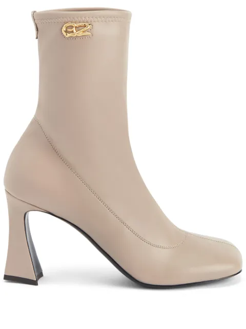 Giuseppe Zanotti Alethaa 85mm logo-plaque ankle boots