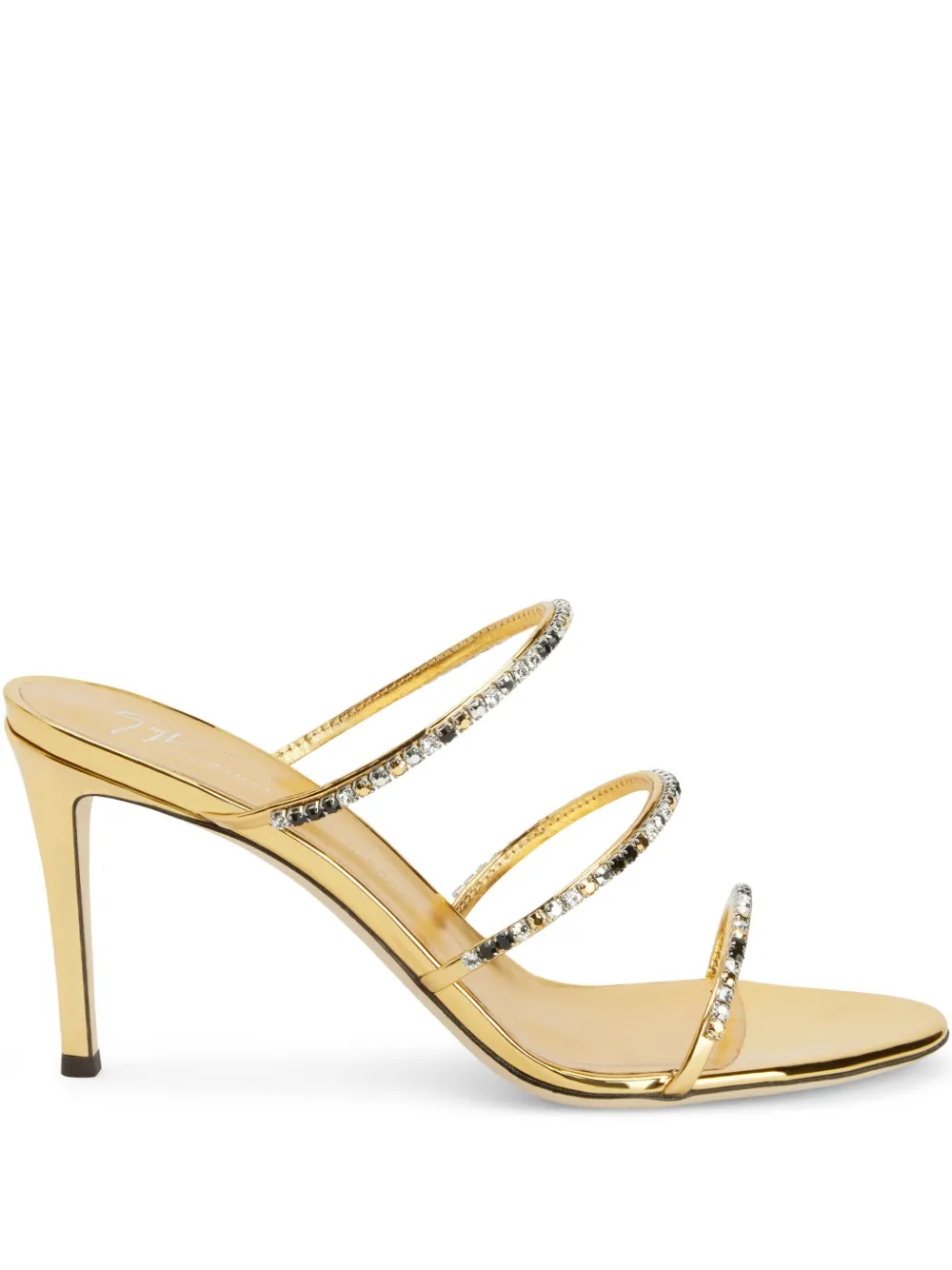 Giuseppe Zanotti 85mm Dark Colorful sandals Gold