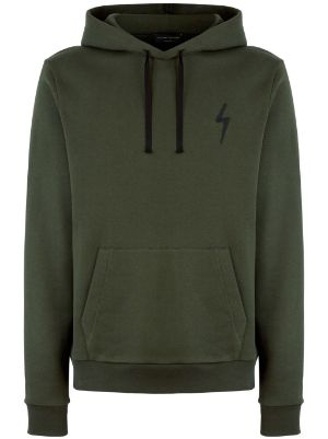 Giuseppe Zanotti Arthen logo embroidered Cotton Hoodie Farfetch