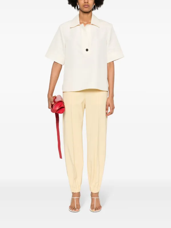 パンツ FABIANA FILIPPI Fabiana Filippi Trousers Yellow Fabiana Filippi straight-leg Trousers | Yellow | FARFETCH BH