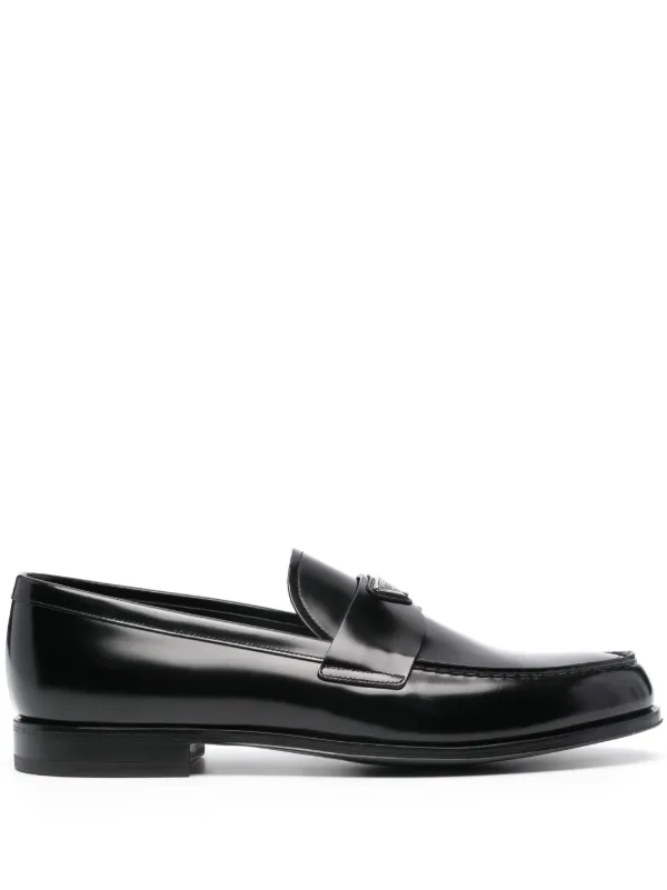 靴 archive prada leather enamel loafers PRADA 1999 Archive Vintage Leather Loafers - Etsy