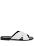 Giuseppe Zanotti Flavio crossover-strap slides - White