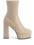 Giuseppe Zanotti 120mm The New Morgana platform boots - Neutrals