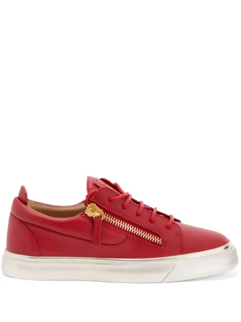 Giuseppe Zanotti Gail zip-fastening leather sneakers