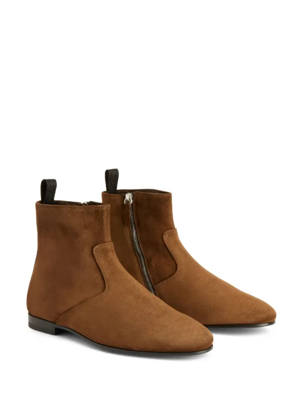 GIUSEPPE ZANOTTI 茶色スエードブーツ GIUZEPPE ZANOTTI - ジュゼッペザノッティ GIUSEPPE ZANOTTI