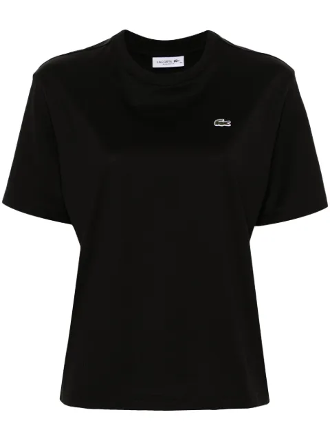 Lacoste logo-patch cotton T-shirt 