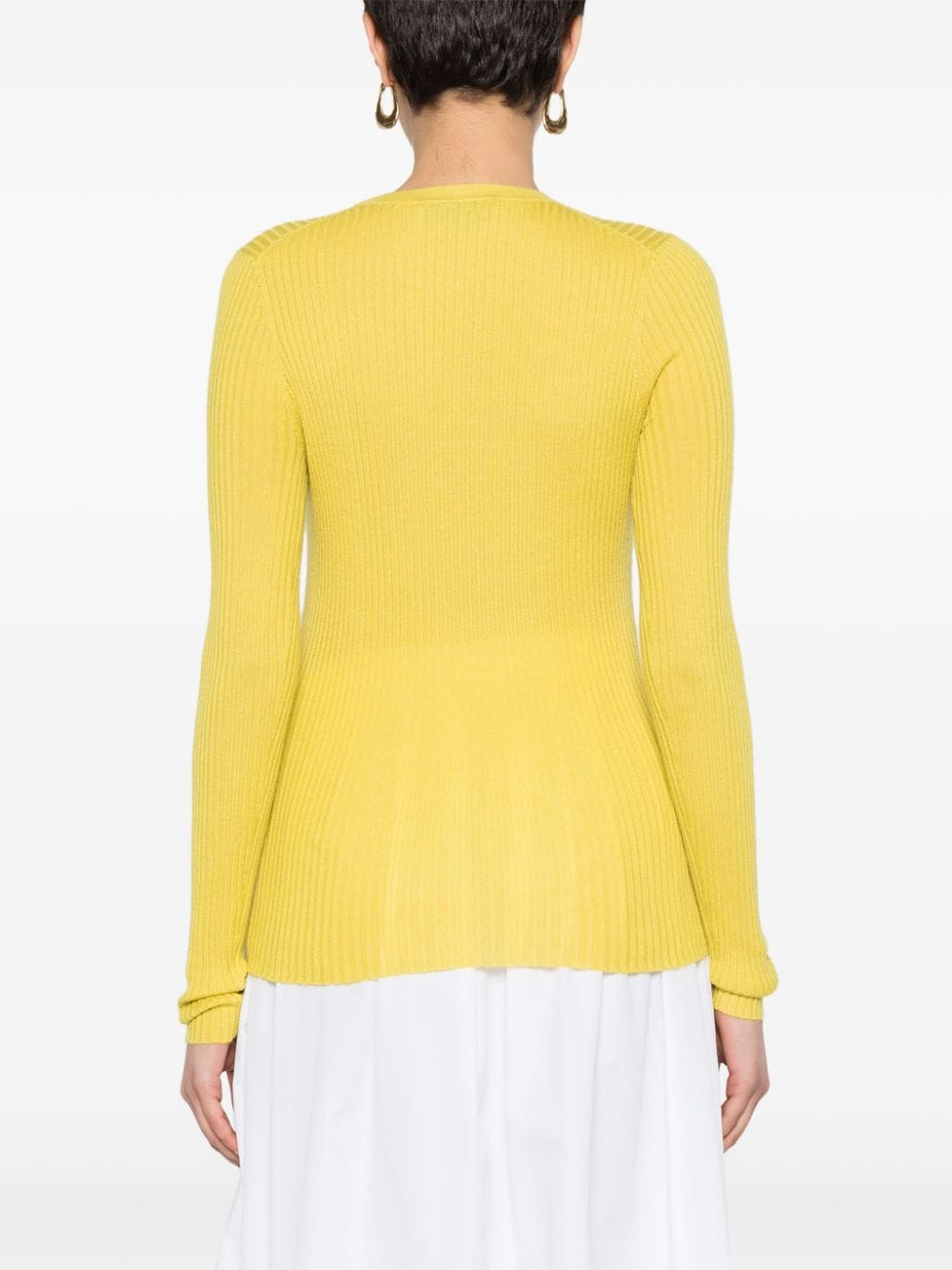 Shop Gabriela Hearst Browning Crew-neck Jumper In Yellow