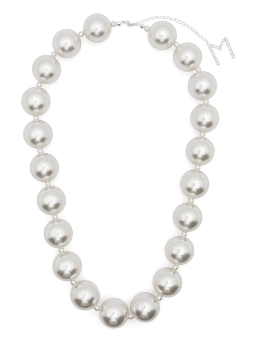 Magda Butrym Faux-pearl Necklace In White