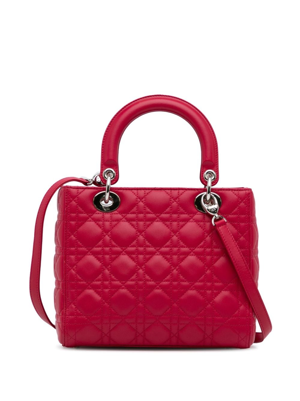 Christian Dior Pre-Owned 2015 pre-owned Cannage Lady Dior handbag - Rood