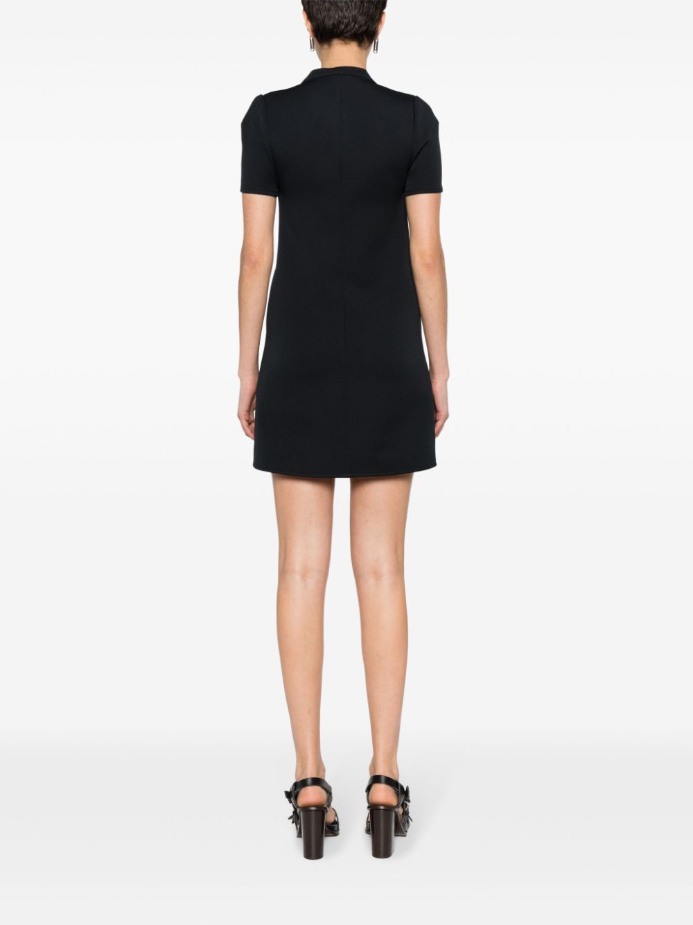 Courrèges Holistic mini-jurk met gespdetail Zwart