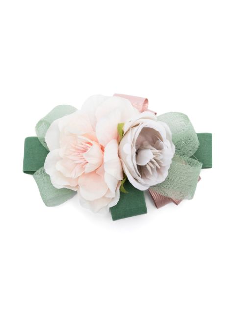 Colorichiari floral-appliqué hair clip