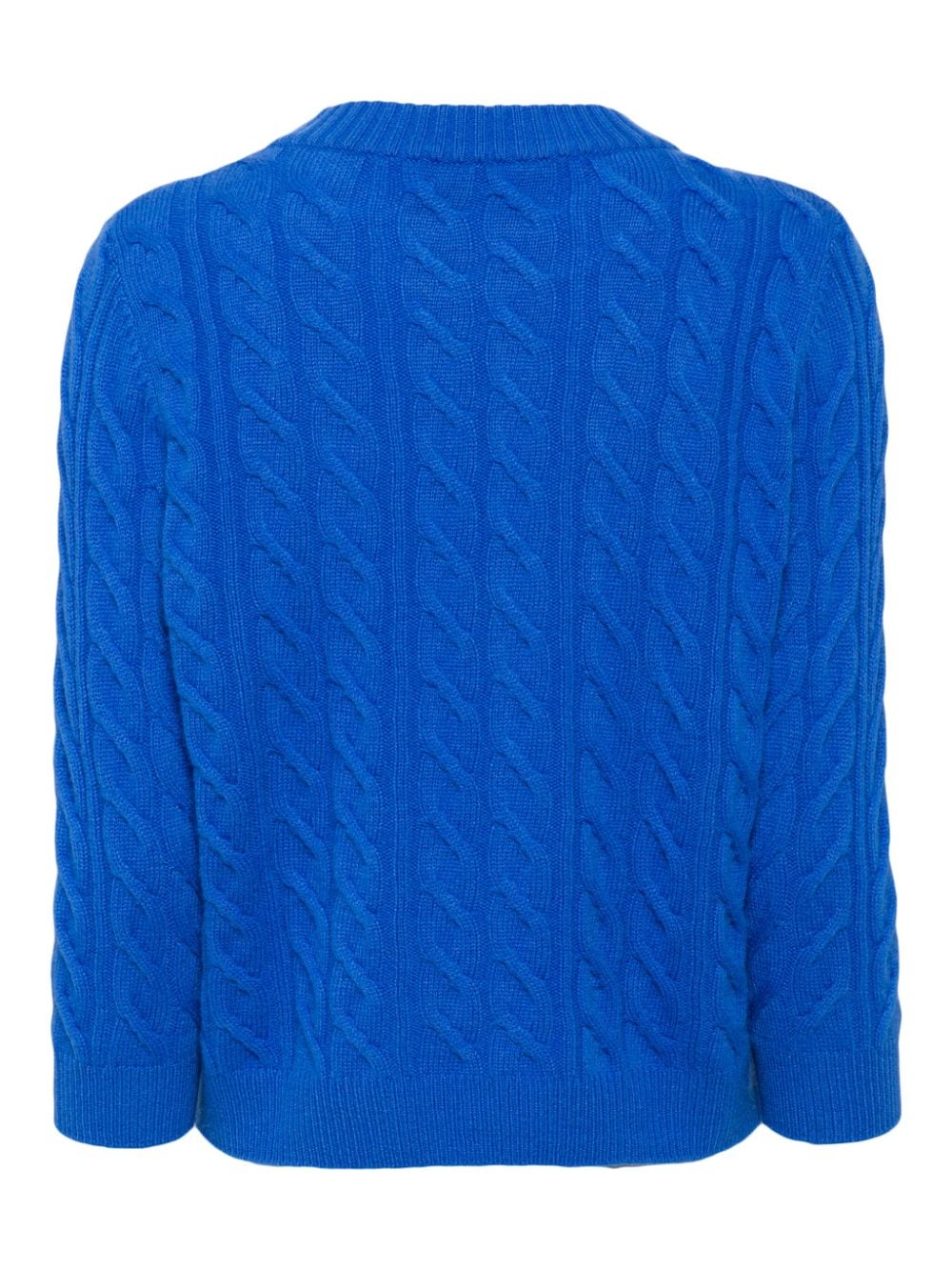 N.Peal cable-knit cashmere jumper - Blauw