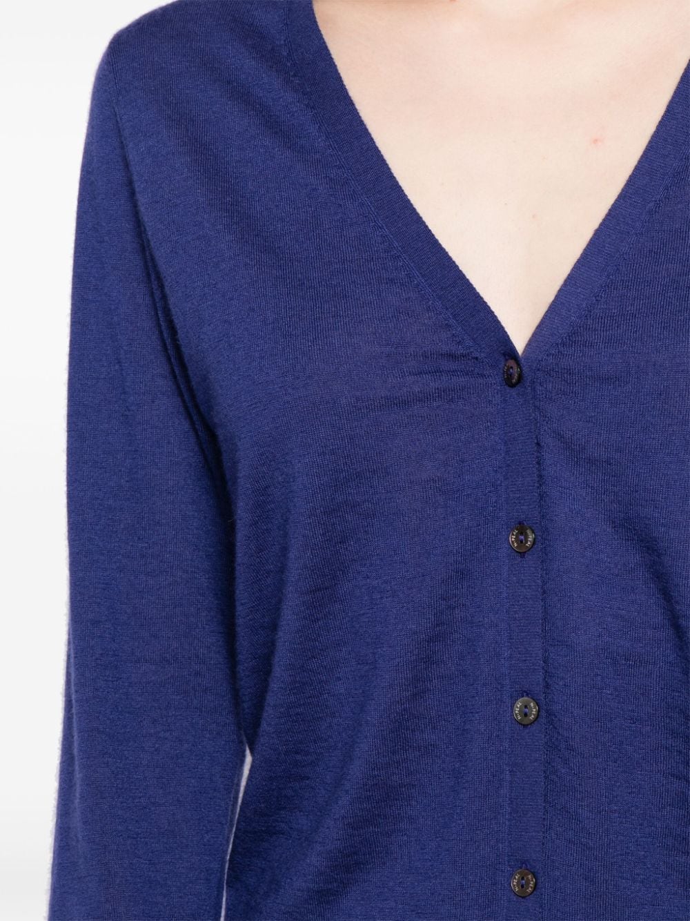 Shop N•peal Mia Cashmere Cardigan In Blue