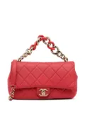 CHANEL Pre-Owned 2019 mini Elegant Chain Flap two-way bag - Red
