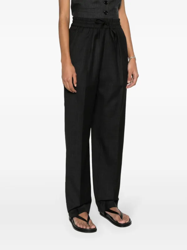 ISABEL MARANT Liska Checked straight-leg Trousers | Grey