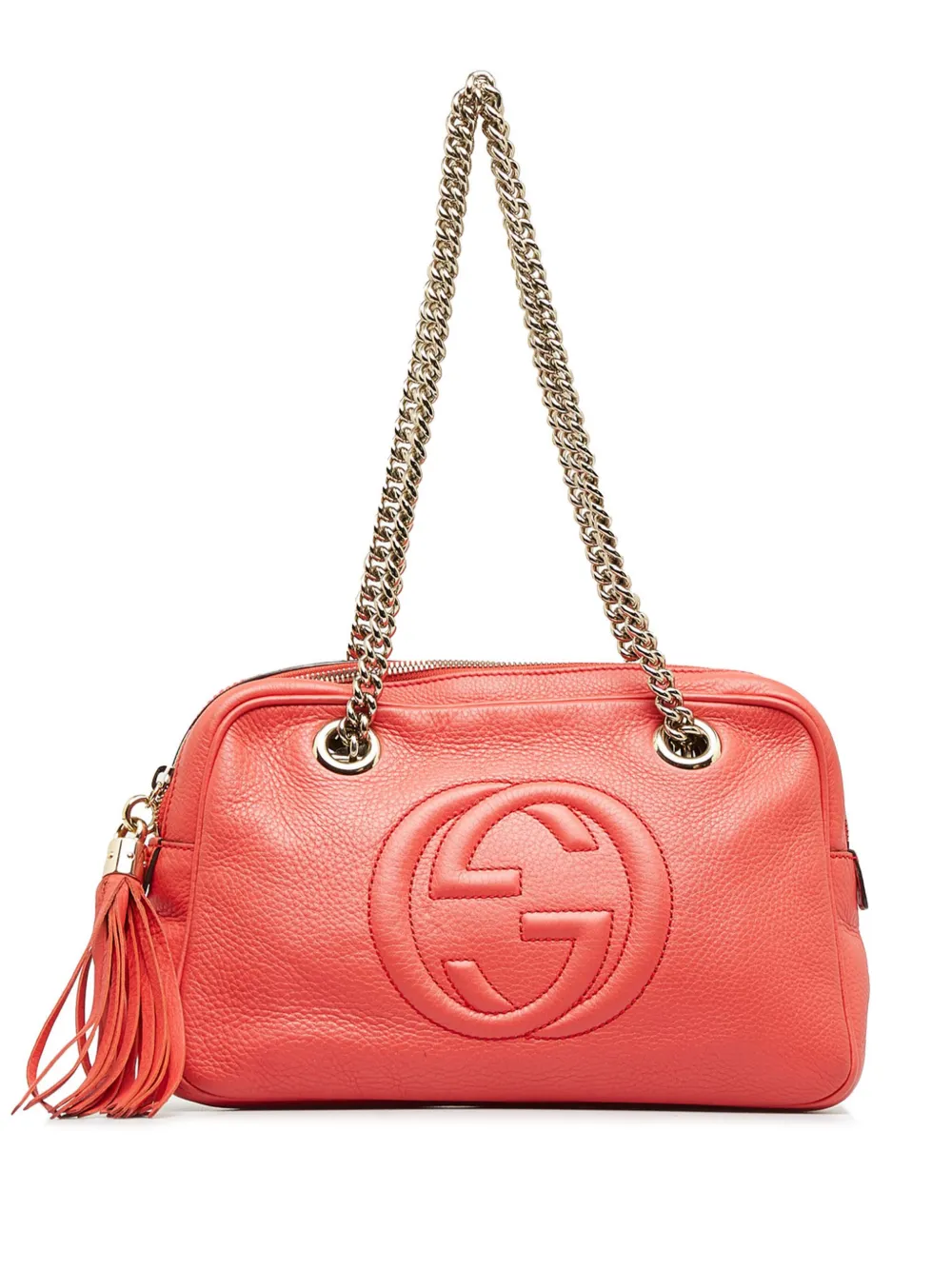 Gucci soho red sales leather shoulder bag