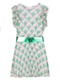 Liu Jo Kids geometric-print belted dress - Pink