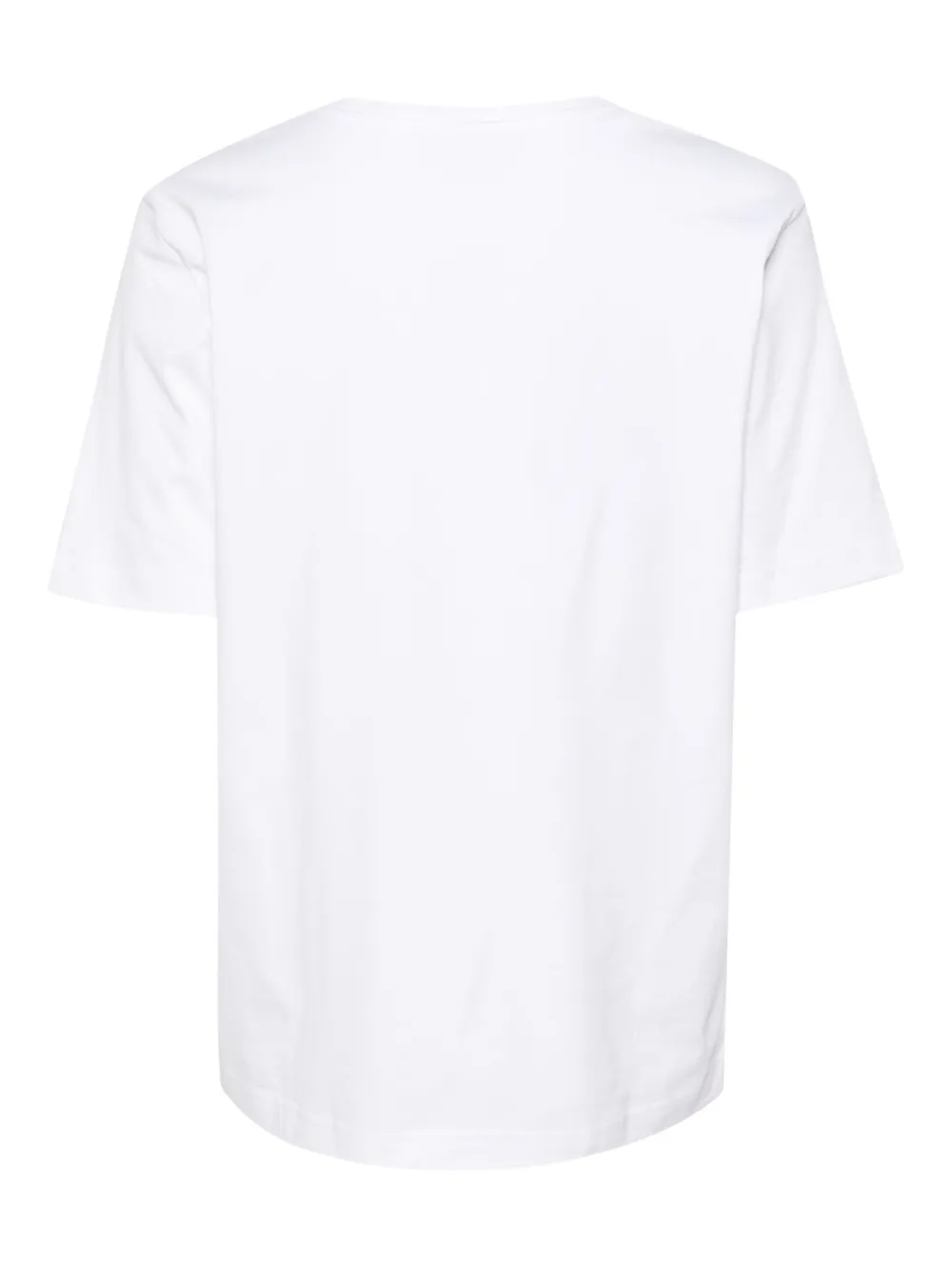 Shop Lacoste Logo-embroidered Cotton T-shirt In White