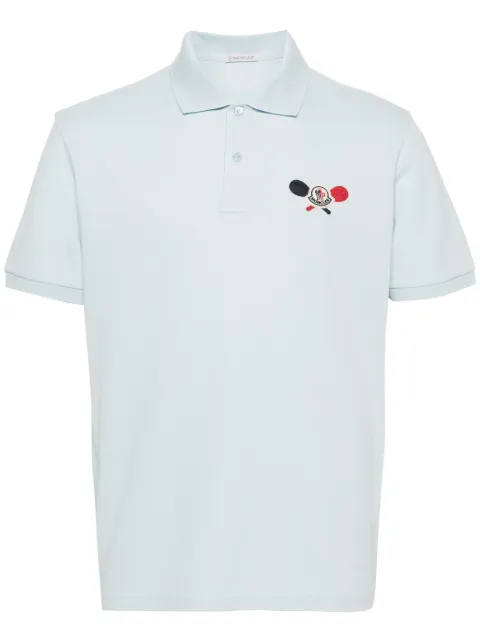 Moncler appliqué-logo polo shirt