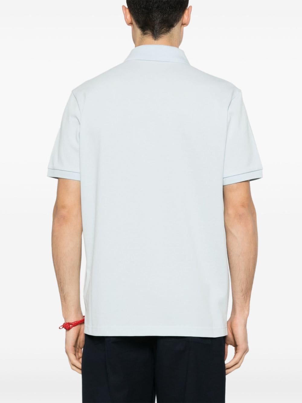 Shop Moncler Appliqué-logo Polo Shirt In 蓝色