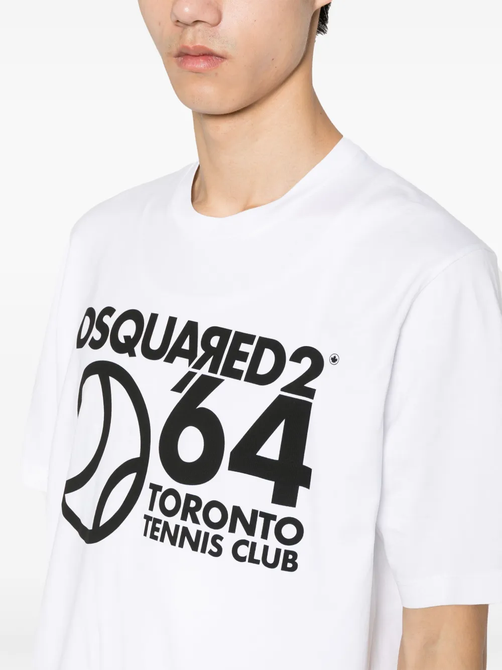 Dsquared2 Dsquared White Cotton Oversize T Shirt In White