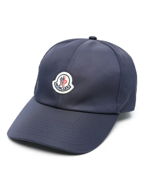 Moncler gorra con aplique del logo