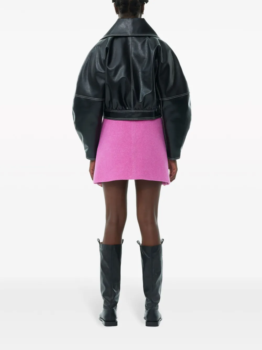GANNI Cropped jack Zwart
