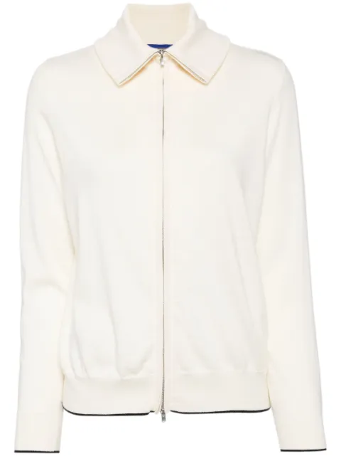 N.Peal zip-up knitted cardigan