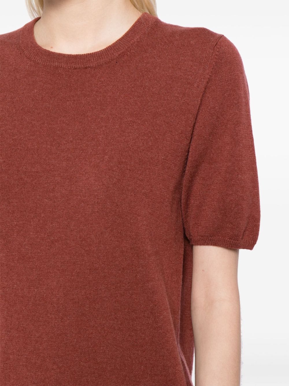 Shop N•peal Milly Organic-cashmere T-shirt In Rot