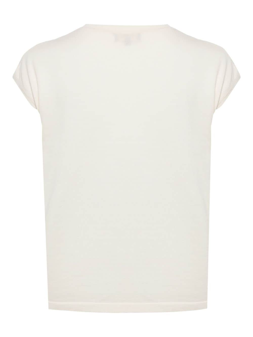 N.Peal round-neck short-sleeve T-shirt - Beige