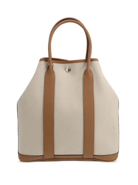 Hermès Pre-Owned sac cabas Gris-Béton en toile