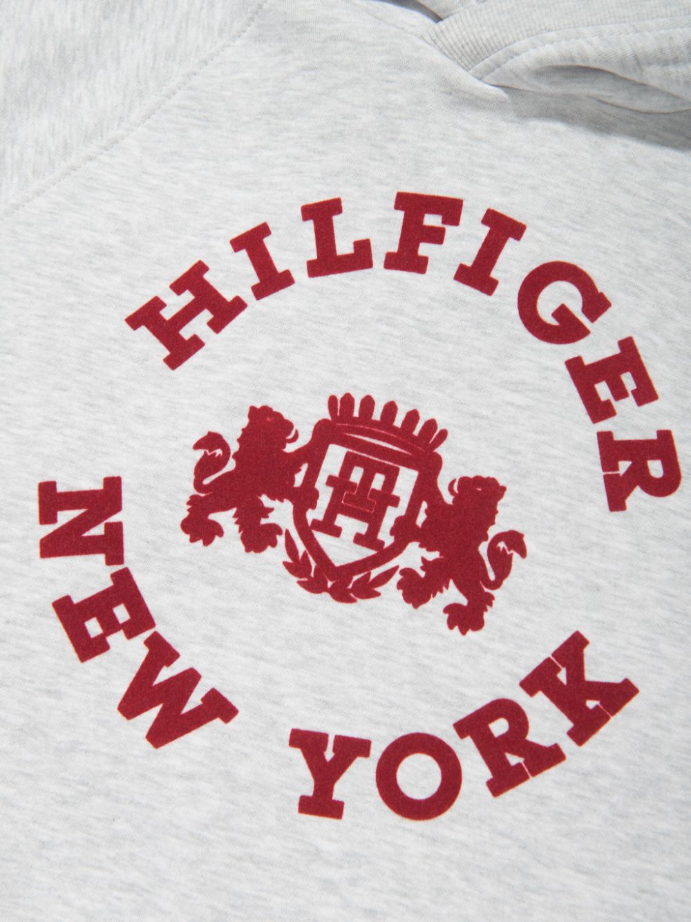 Shop Tommy Hilfiger Junior Logo-appliqué Cotton Sweatshirt In Grey