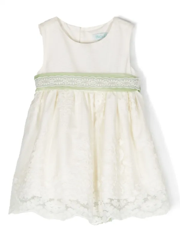Abel & Lula floral-lace Tulle Dress | White | FARFETCH BH