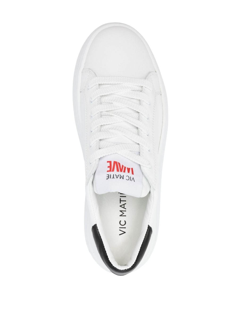 Shop Vic Matie Wawe Platform Sneakers In White