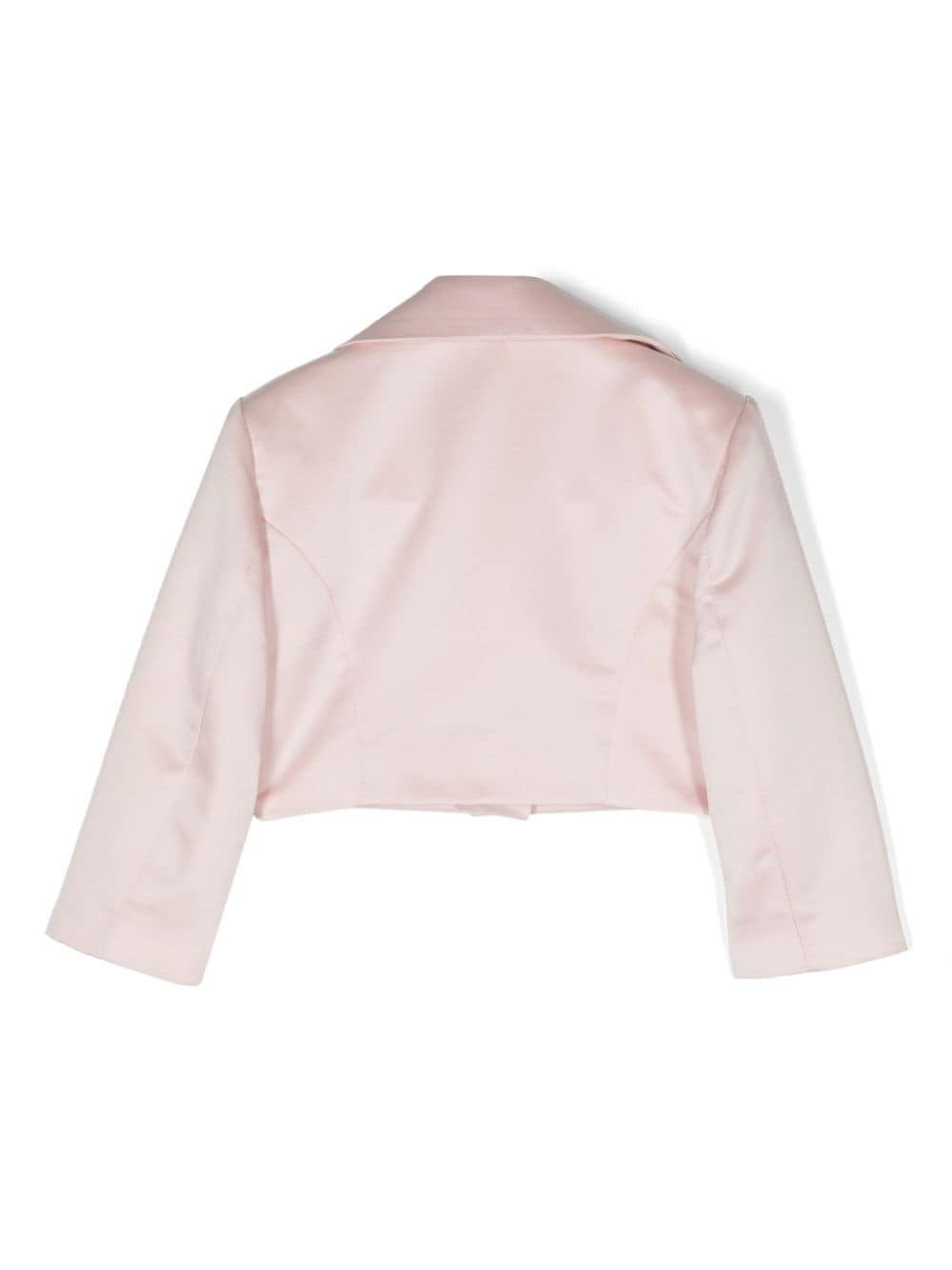 Shop Colorichiari Long-sleeves Satin Jacket In Pink