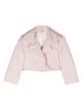 Colorichiari long-sleeves satin jacket - Pink