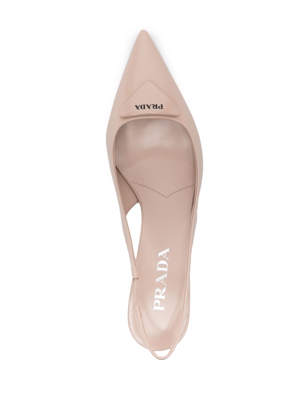 Prada 75 mm slingback pumps Beige