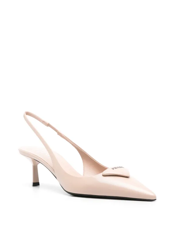 PRADA スリングバック パンプス 新品未使用 Prada スリングバック パンプス | ニュートラル | FARFETCH JP