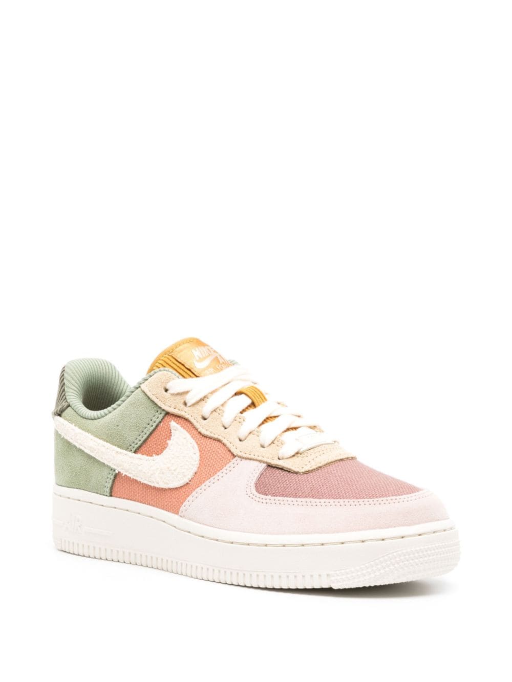 Shop Nike Air Force 1 '07 Colour-block Sneakers In Grün