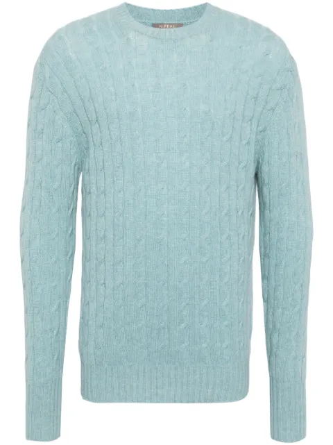 N.Peal Thames cable-knit jumper