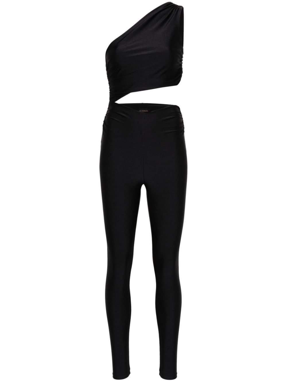 Shop The Andamane Asymmetric Off-shoulder Jumpsuit In Black